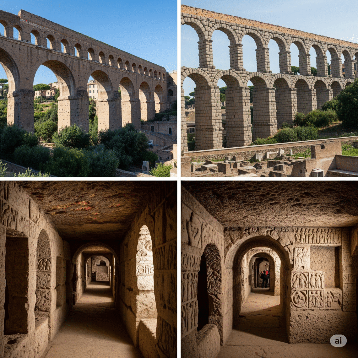 Beyond the Bustle of Rome Discover Ancient Roman Aqueducts and Catacombs